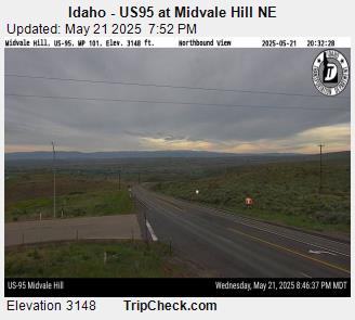 Traffic Cam Idaho - US 95 at Midvale Hill NE